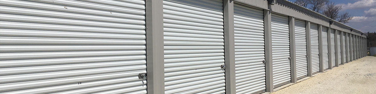 Drive-up storage units at Essex Self Storage